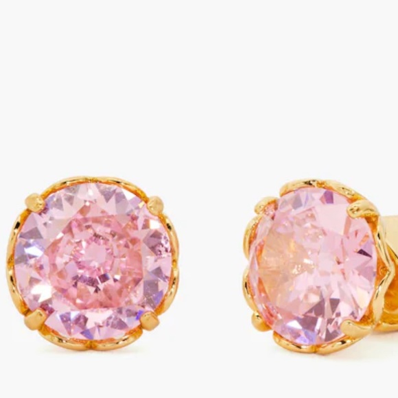 New Kate Spade Crystal Stud pink Earrings - Picture 4 of 13